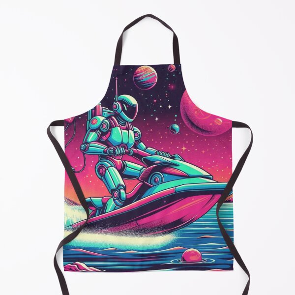 Item preview, a robot jet skiing in space designed and sold by Dogandesighn.