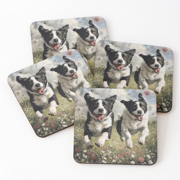Item preview, Border Collies jugando designed and sold by thewandswant.