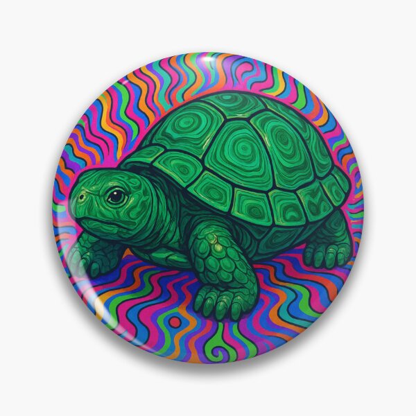 Aperçu de l'œuvre Tortue psychédélique créée et vendue par Bayou Bill.