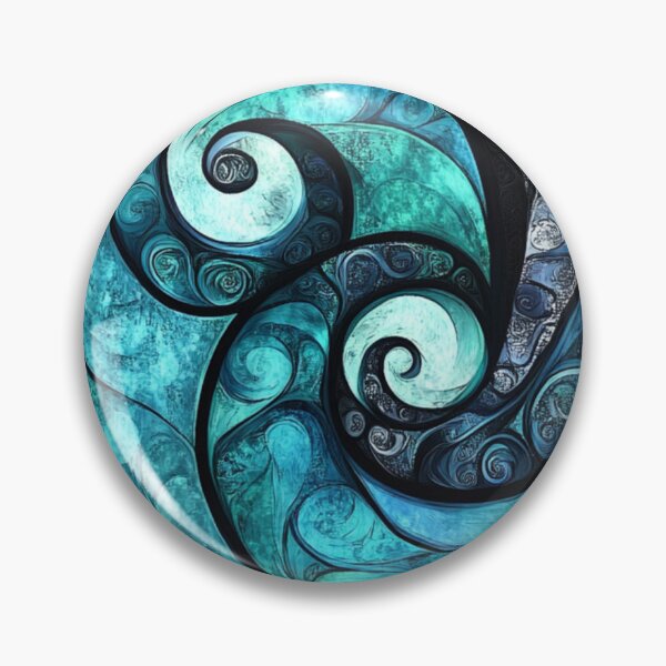 Item preview, New Zealand Māori Paua Koru Nacre Design  designed and sold by GrinGalore.