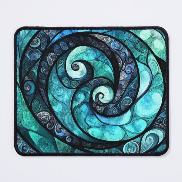 Item preview, New Zealand Māori Paua Koru Nacre Design  designed and sold by GrinGalore.