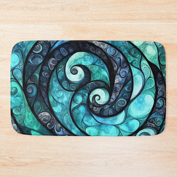 Item preview, New Zealand Māori Paua Koru Nacre Design  designed and sold by GrinGalore.