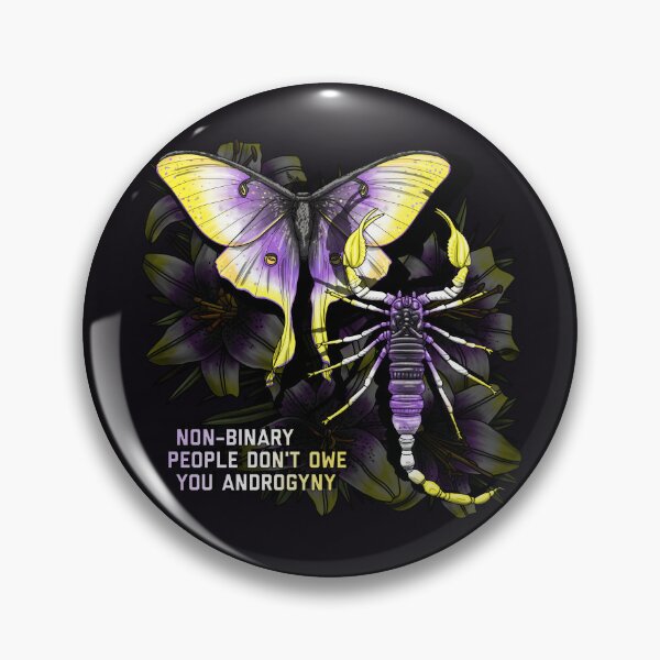Item preview, No Androgyny Moth and Scorpion designed and sold by Art by Veya.