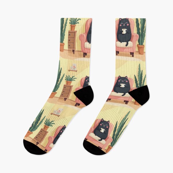 Item preview, Slow Mornings with My Tea and Cat Thoughts designed and sold by Lunawisk.art.