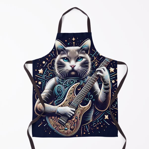 Item preview, The guitarist cat designed and sold by Artillenium.