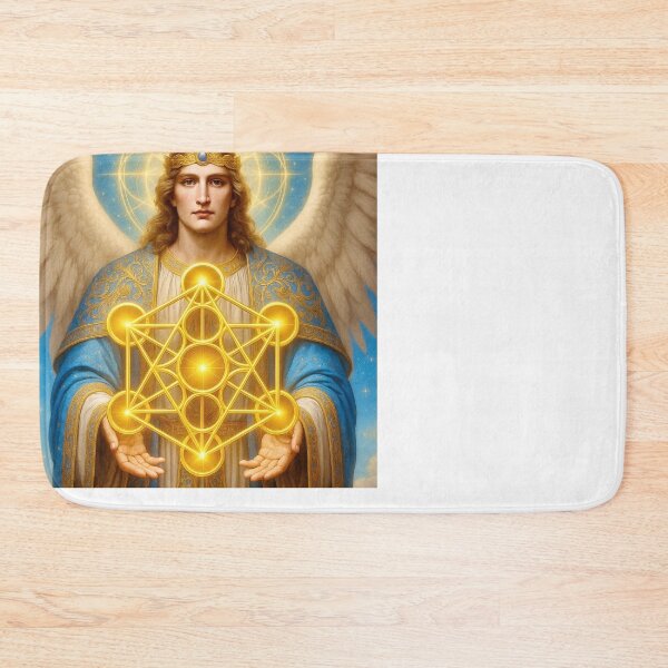 Item preview, Archangel Metatron with Metatron’s Cube – Divine Light, Sacred Geometry & Spiritual Awakening Art designed and sold by prosperidad8.