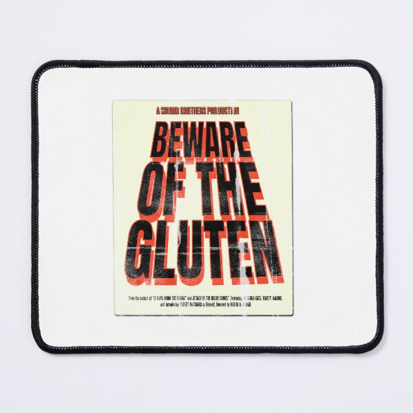 Item preview, Beware of the Gluten – Retro Horror Style designed and sold by Sunscape-Art.
