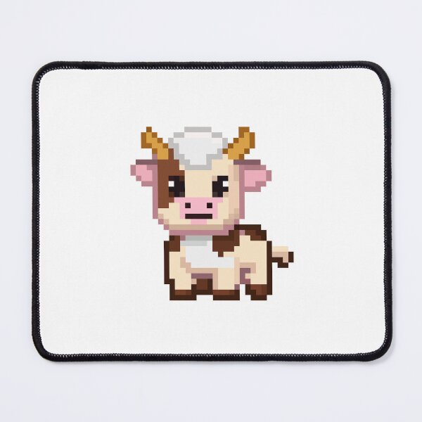 Item preview, Cute cow pixel art designed and sold by tomato-fryegg.