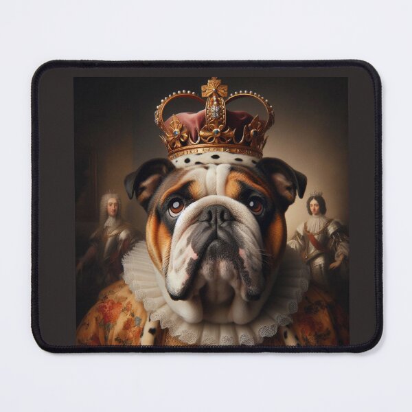 Item preview, English Bulldog in Baroque Renaissance Royal Costume – Majestic Bulldog Pet Portrait designed and sold by Deliberate Creations.