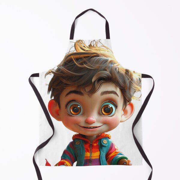 Item preview, Playful Cartoon Boy with Big Smile designed and sold by Pixelzo.
