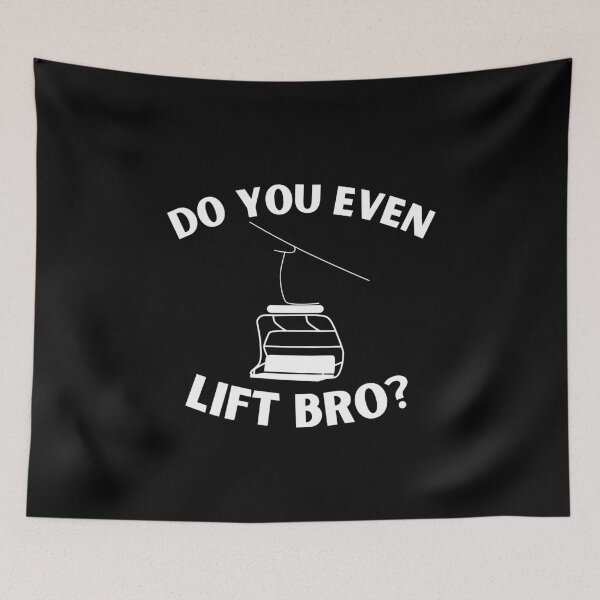 Item preview, Do You Even Lift Bro Sarcastic Gym Skiing designed and sold by StrideSuccess.