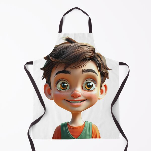 Item preview, Playful Cartoon Boy with Big Smile designed and sold by Pixelzo.
