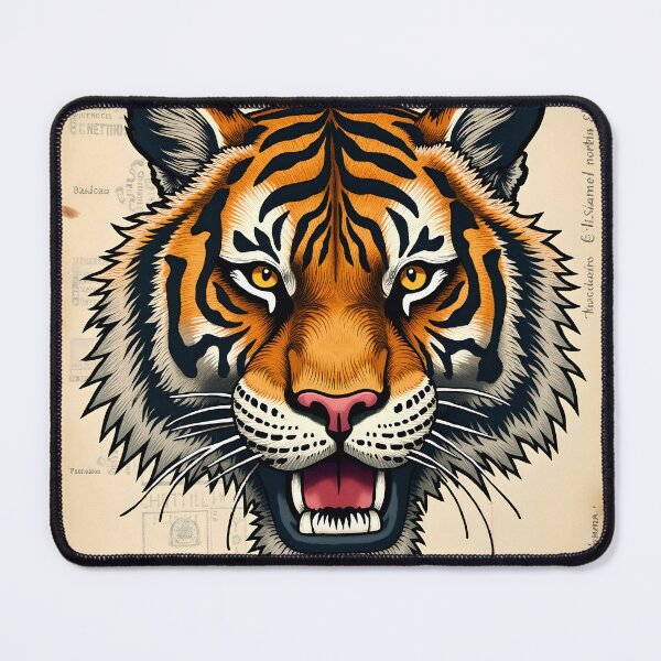 Item preview, Roaring Vintage Tiger designed and sold by stableImaginarium.
