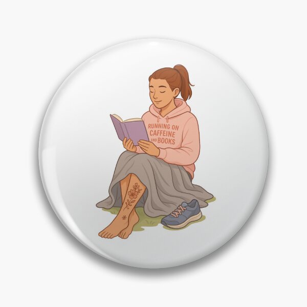 Item preview, Running on Caffeine & Books designed and sold by NerdyRunner.
