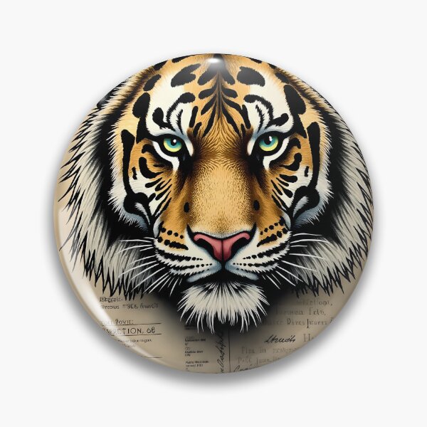 Item preview, Roaring Vintage Tiger designed and sold by stableImaginarium.