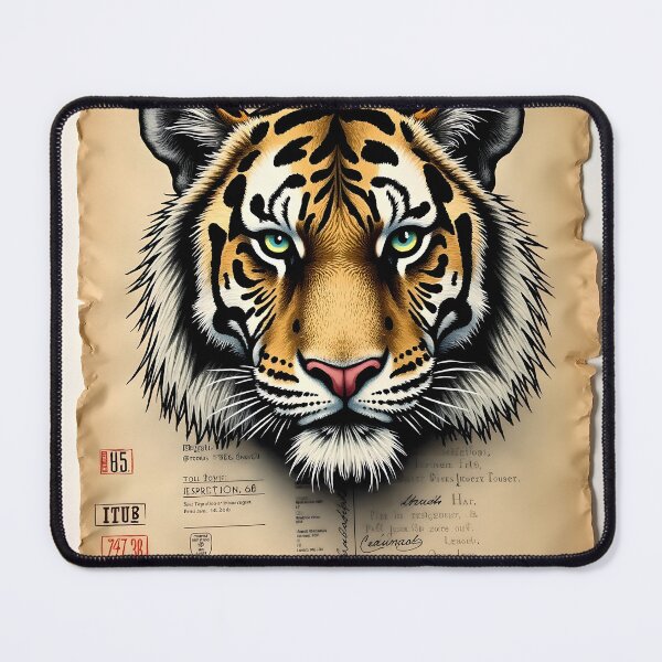 Item preview, Roaring Vintage Tiger designed and sold by stableImaginarium.