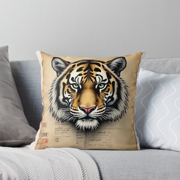 Item preview, Roaring Vintage Tiger designed and sold by stableImaginarium.