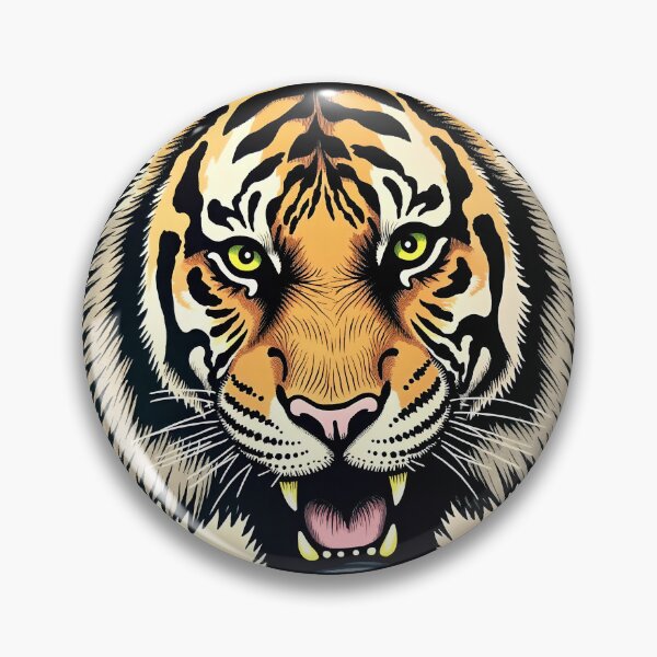 Item preview, Roaring Vintage Tiger designed and sold by stableImaginarium.