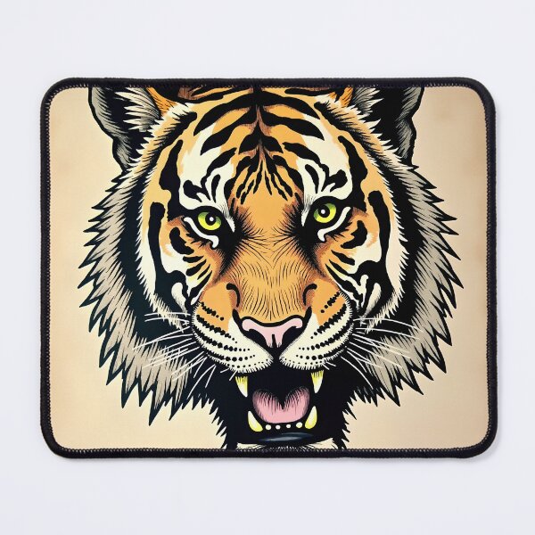 Item preview, Roaring Vintage Tiger designed and sold by stableImaginarium.