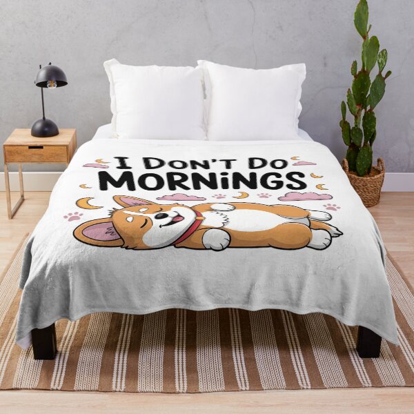 Item preview, I Dont Do Mornings Corgi designed and sold by aidenpier.