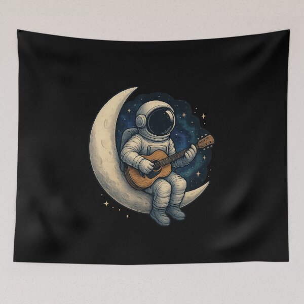 Item preview, Moon Guitarist – Love Songs Beyond the Stars designed and sold by HEERMANArt.
