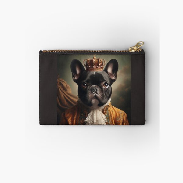 Item preview, Black French Bulldog in Baroque Renaissance Royal Attire – Dashing Noble Pup Pet Portrait  designed and sold by Deliberate Creations.