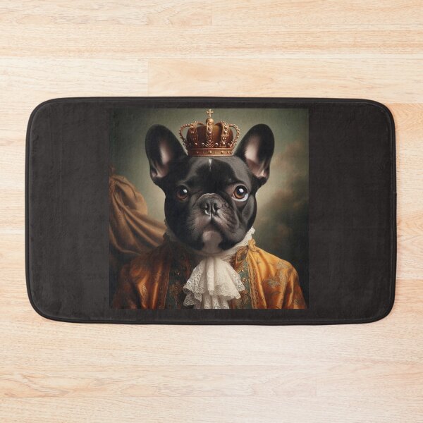 Item preview, Black French Bulldog in Baroque Renaissance Royal Attire – Dashing Noble Pup Pet Portrait  designed and sold by Deliberate Creations.