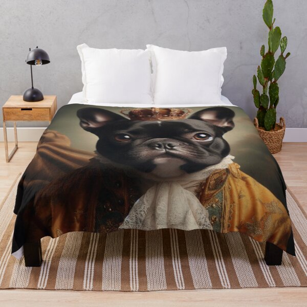Item preview, Black French Bulldog in Baroque Renaissance Royal Attire – Dashing Noble Pup Pet Portrait designed and sold by Deliberate Creations.