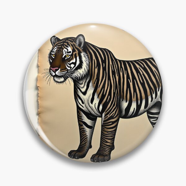 Item preview, Roaring Vintage Tiger designed and sold by stableImaginarium.
