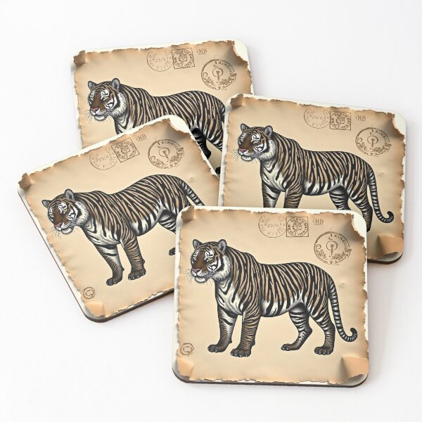 Item preview, Roaring Vintage Tiger designed and sold by stableImaginarium.