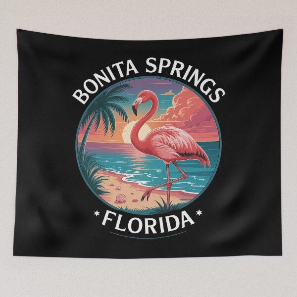 Item preview, Bonita Springs Florida Beach Flamingo Tropical Souvenir designed and sold by aidenpier.