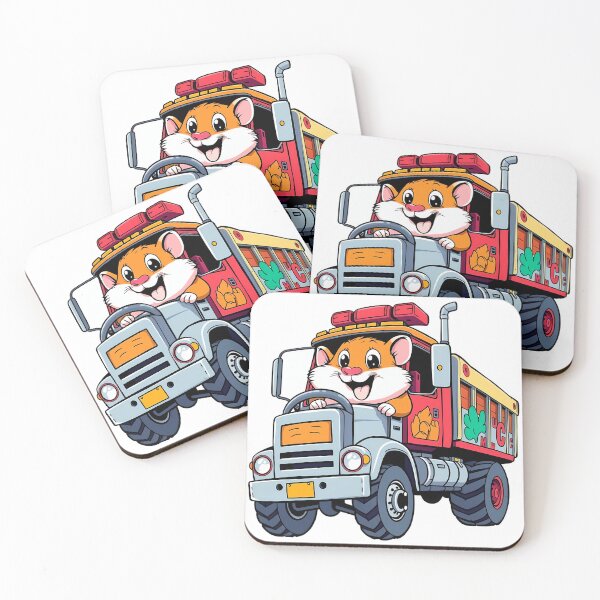 Item preview, A hamster driving a big truck designed and sold by DOG DESIGN.