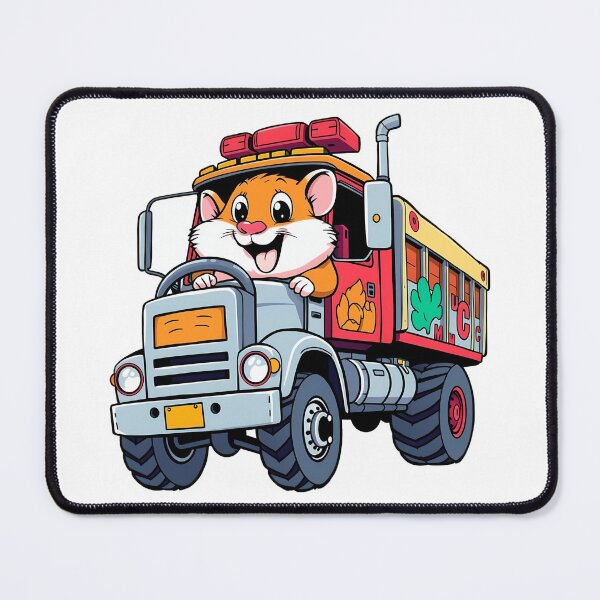 Item preview, A hamster driving a big truck designed and sold by DOG DESIGN.