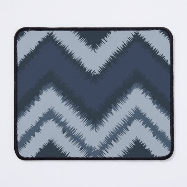 Item preview, Ikat handwoven blurred zigzag indigo soft indigo mist designed and sold by zephstudoartist.