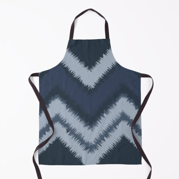 Item preview, Ikat handwoven blurred zigzag indigo soft indigo mist designed and sold by zephstudoartist.