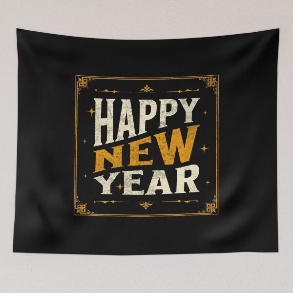 Item preview, Happy New Year Retro designed and sold by mr-k-store.