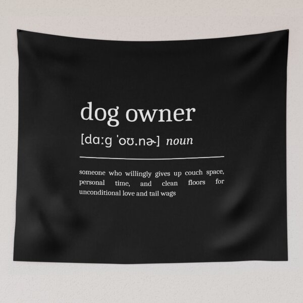 Item preview, Dog Owner Definition Funny Sarcastic Puppy Parent Dictionary designed and sold by StrideSuccess.