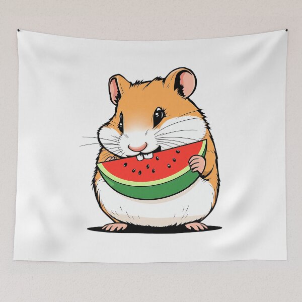 Item preview, A hamster eating watermelon designed and sold by DOG DESIGN.