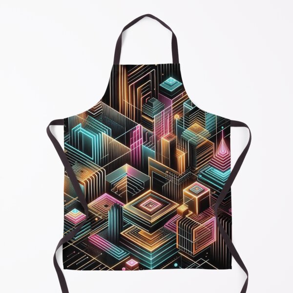 Item preview, Neon colors with geometric pattern designed and sold by Dogandesighn.