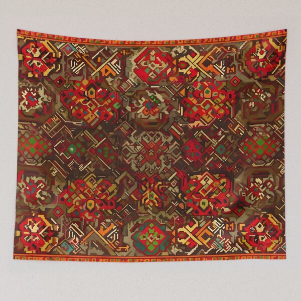 Item preview, Nostalgic babushka rug designed and sold by Abaj.