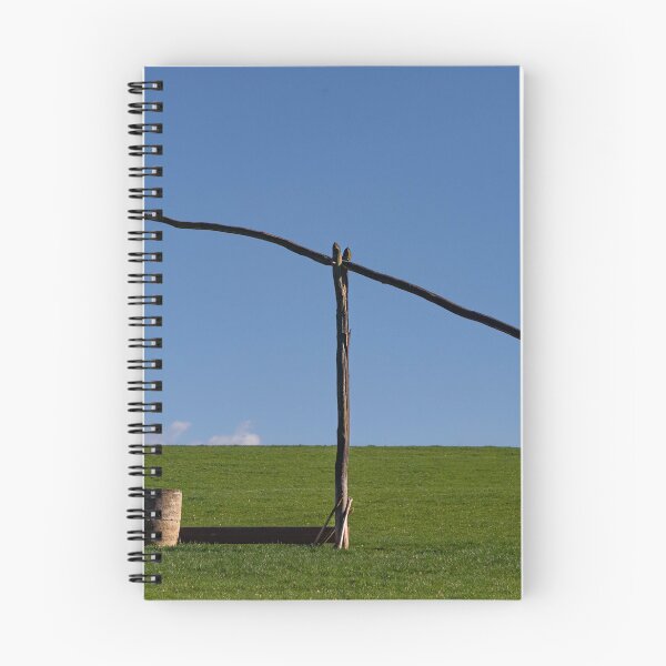 Item preview, Wooden sweep well on a farm with green grass and blue sky designed and sold by PR7 photography.
