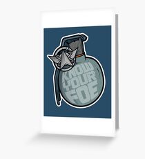 "Know Your Foe" Space Force Grenade Funny Starship Troopers 2018 T-shirt Greeting Card