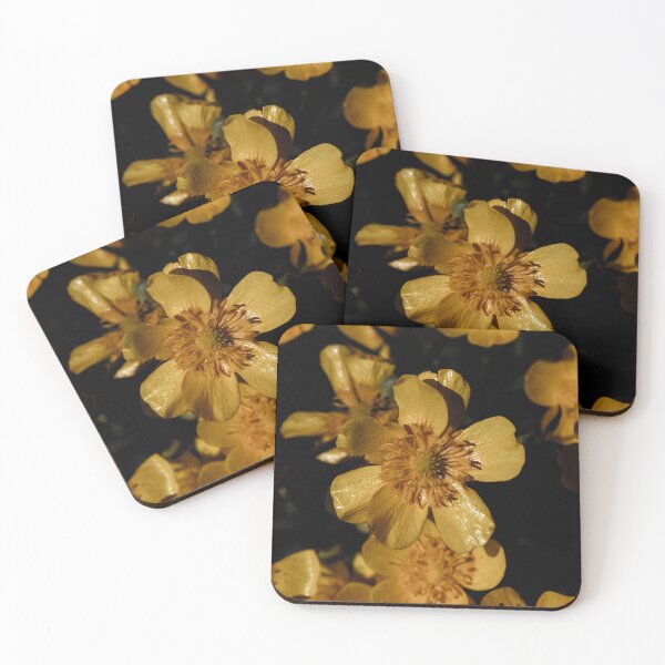 Item preview, Yellow flower on black background designed and sold by PR7 photography.
