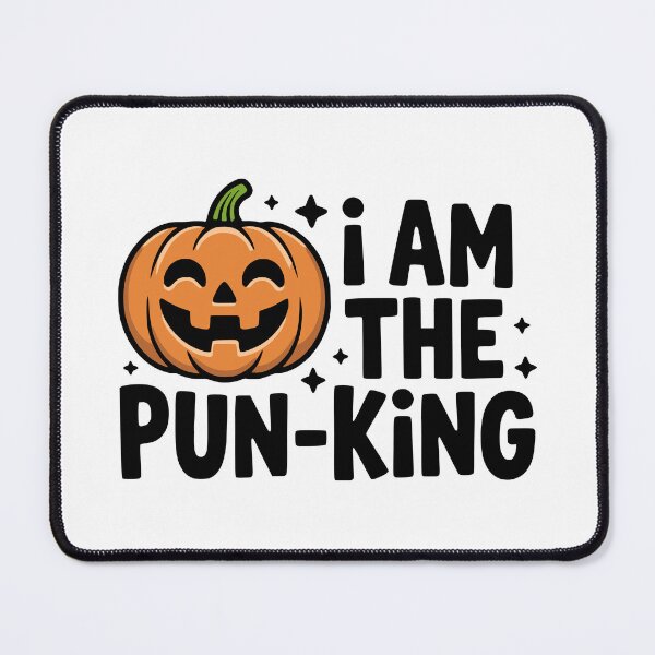 Item preview, I Am The Pun-King! Cute Pumpkin Pun designed and sold by PMCreative.