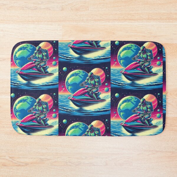 Item preview, a robot jet skiing in space designed and sold by Dogandesighn.