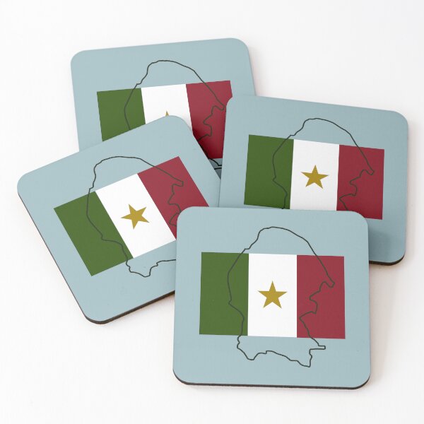 Item preview, Coahuila map flag (unofficial) designed and sold by bascconut.