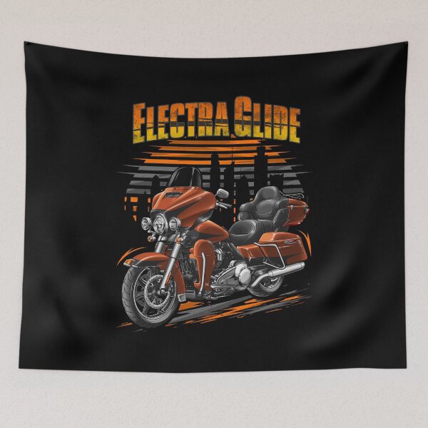 Item preview, Motorcycle Ultra Limited FLHTK 2019 (Scorched Orange & Black Denim) for Motorcycle Riders designed and sold by MotoApparelHub.