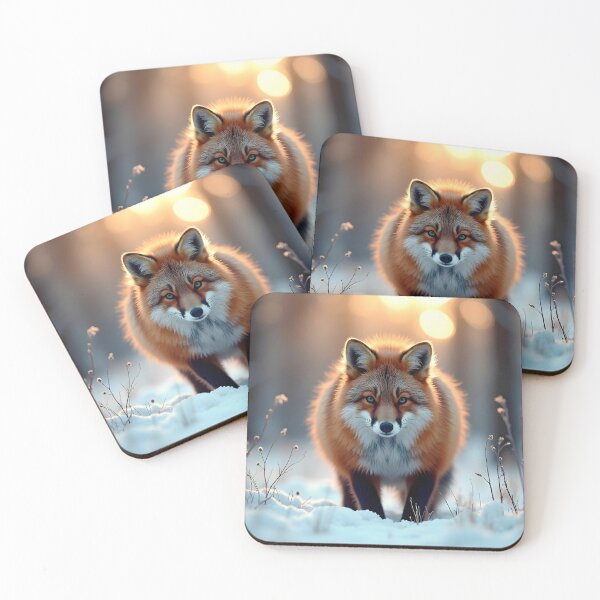 Item preview, Fox in the Snowy Forest designed and sold by Palatinasart.