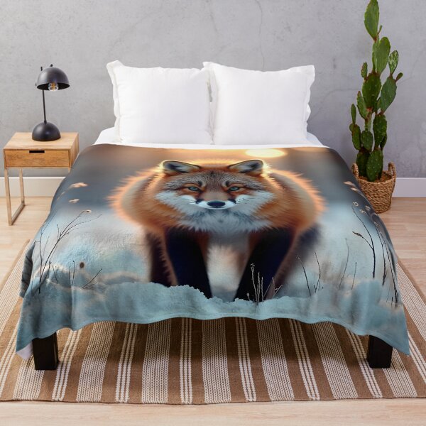 Item preview, Fox in the Snowy Forest designed and sold by Palatinasart.