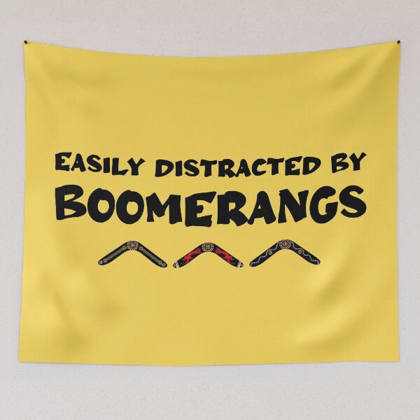 Item preview, Easily Distracted By Boomerangs designed and sold by CreativeBridge.